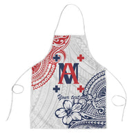 Kingdom of Uvea 1842-1860 Personalized Apron Wallis and Futuna Polynesian Tribal Pattern LT9 White - Polynesian Pride