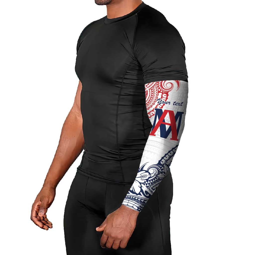 Kingdom of Uvea 1842-1860 Personalized Arm Sleeves Wallis and Futuna Polynesian Tribal Pattern - Polynesian Pride