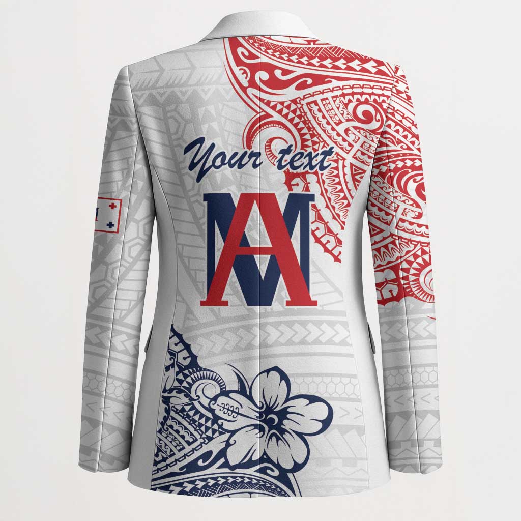 Kingdom of Uvea 1842-1860 Personalized Blazer Wallis and Futuna Polynesian Tribal Pattern LT9 - Polynesian Pride