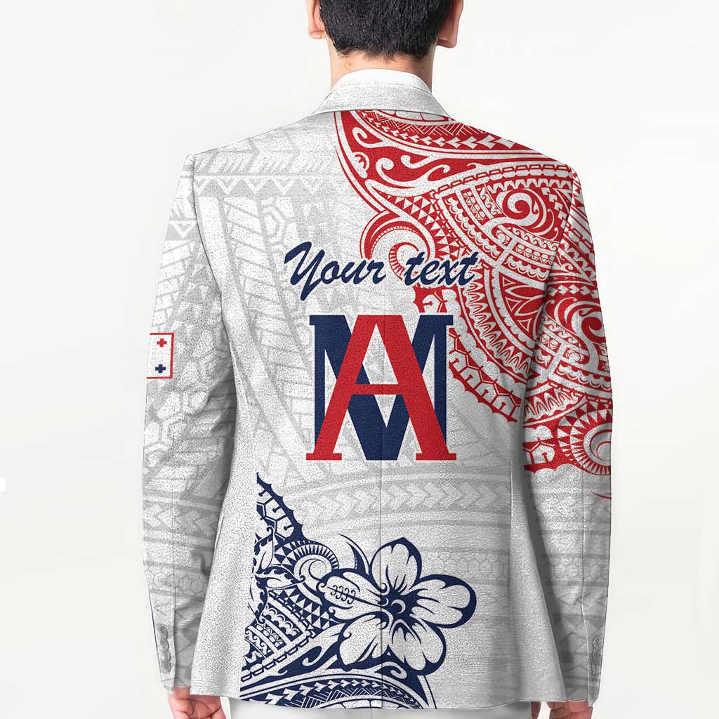 Kingdom of Uvea 1842-1860 Personalized Blazer Wallis and Futuna Polynesian Tribal Pattern LT9 - Polynesian Pride