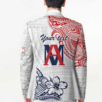 Kingdom of Uvea 1842-1860 Personalized Blazer Wallis and Futuna Polynesian Tribal Pattern LT9 - Polynesian Pride