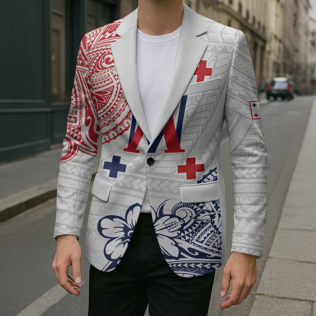 Kingdom of Uvea 1842-1860 Personalized Blazer Wallis and Futuna Polynesian Tribal Pattern LT9 - Polynesian Pride