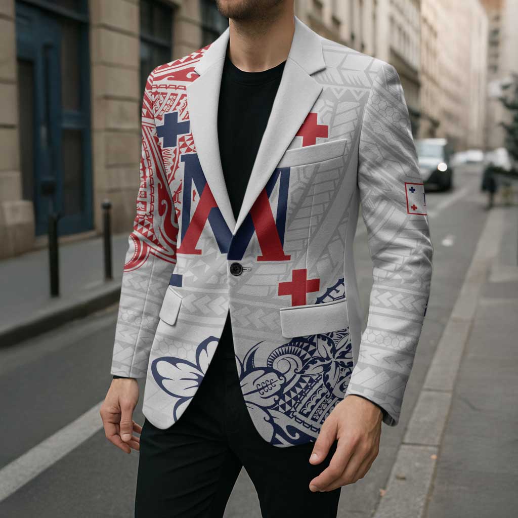 Kingdom of Uvea 1842-1860 Personalized Blazer Wallis and Futuna Polynesian Tribal Pattern LT9 - Polynesian Pride