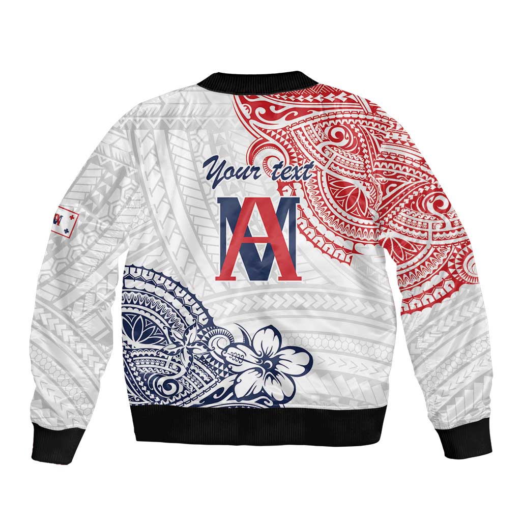 Kingdom of Uvea 1842-1860 Personalized Bomber Jacket Wallis and Futuna Polynesian Tribal Pattern LT9 - Polynesian Pride