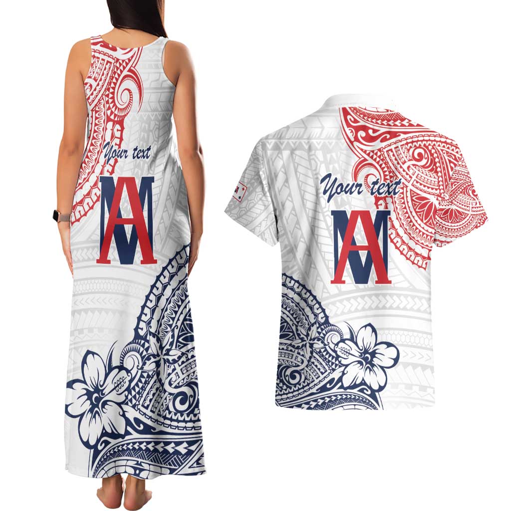Kingdom of Uvea 1842-1860 Personalized Couples Matching Tank Maxi Dress and Hawaiian Shirt Wallis and Futuna Polynesian Tribal Pattern LT9 - Polynesian Pride