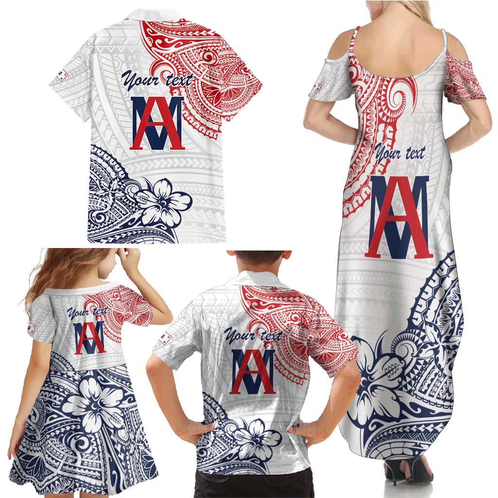 Kingdom of Uvea 1842-1860 Personalized Family Matching Summer Maxi Dress and Hawaiian Shirt Wallis and Futuna Polynesian Tribal Pattern LT9 - Polynesian Pride