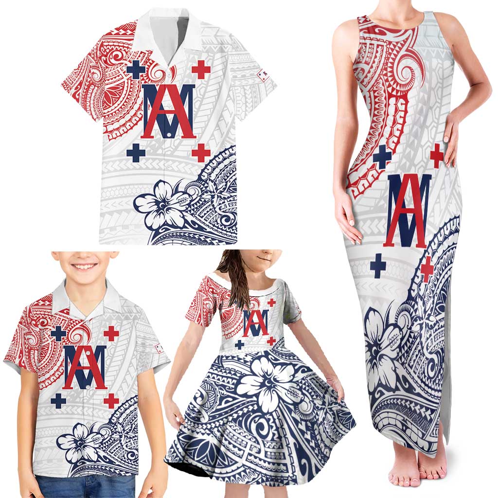 Kingdom of Uvea 1842-1860 Personalized Family Matching Tank Maxi Dress and Hawaiian Shirt Wallis and Futuna Polynesian Tribal Pattern LT9 - Polynesian Pride