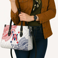 Kingdom of Uvea 1842-1860 Personalized Leather Bag Wallis and Futuna Polynesian Tribal Pattern LT9 - Polynesian Pride