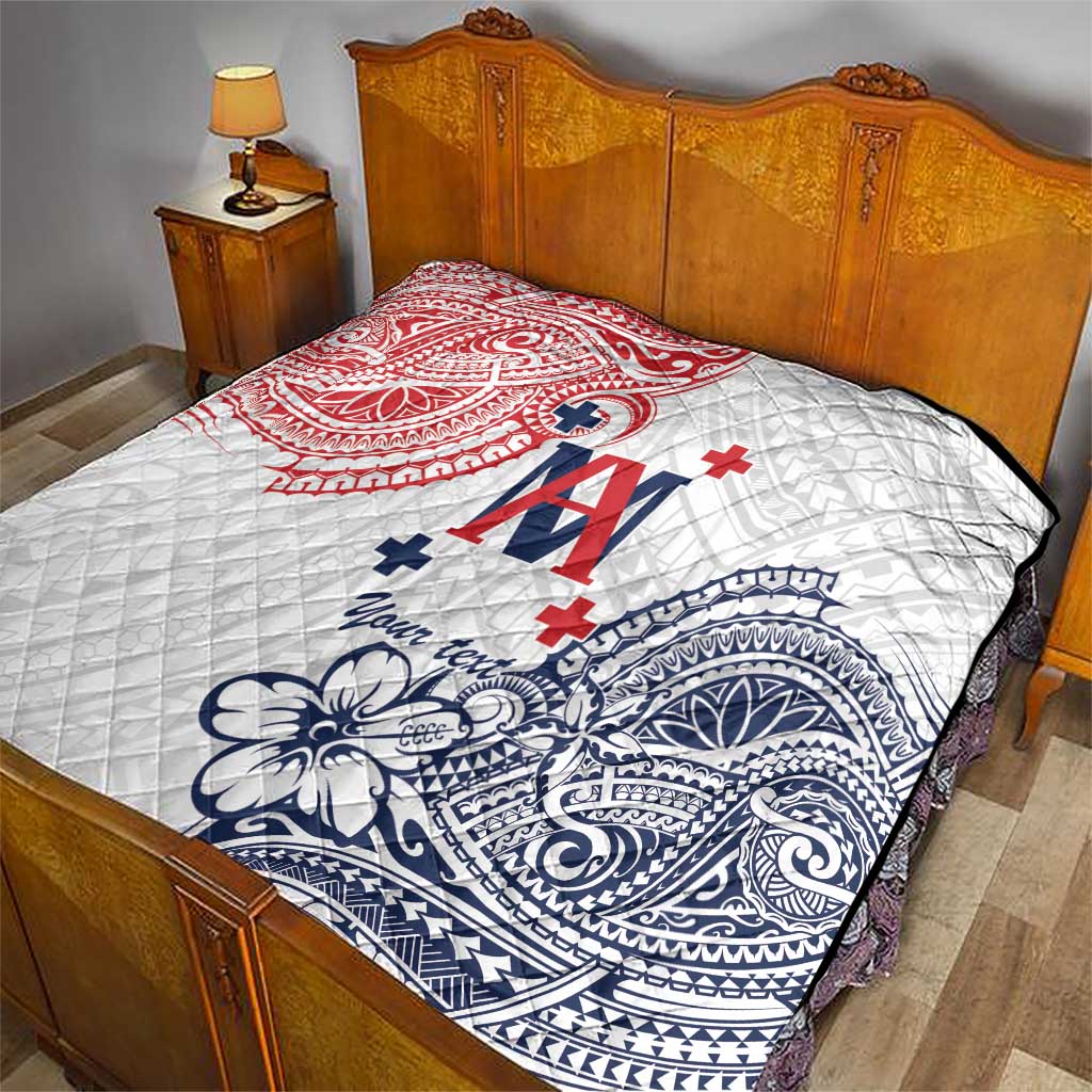 Kingdom of Uvea 1842-1860 Personalized Quilt Wallis and Futuna Polynesian Tribal Pattern LT9 - Polynesian Pride