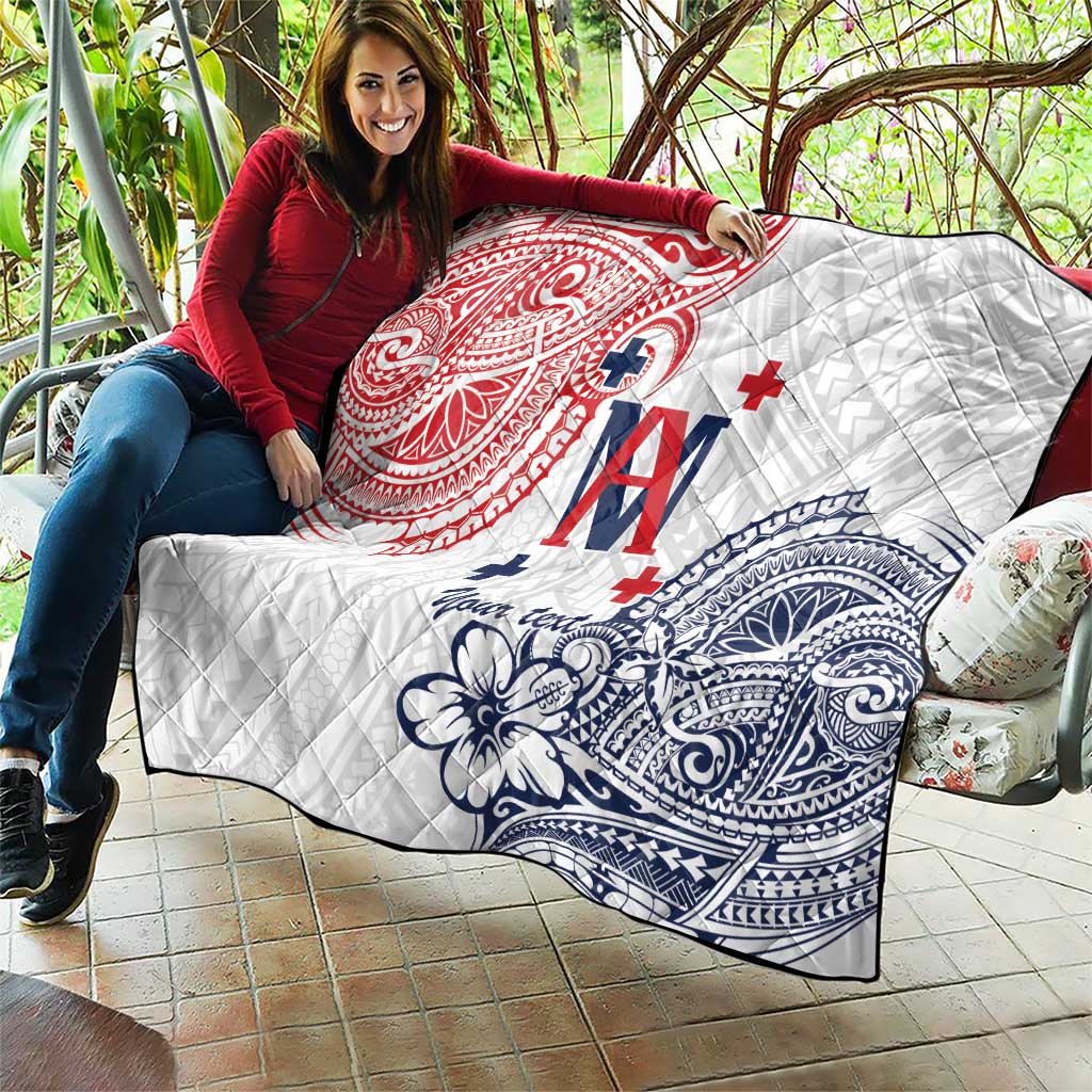 Kingdom of Uvea 1842-1860 Personalized Quilt Wallis and Futuna Polynesian Tribal Pattern LT9 - Polynesian Pride