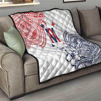 Kingdom of Uvea 1842-1860 Personalized Quilt Wallis and Futuna Polynesian Tribal Pattern LT9 - Polynesian Pride