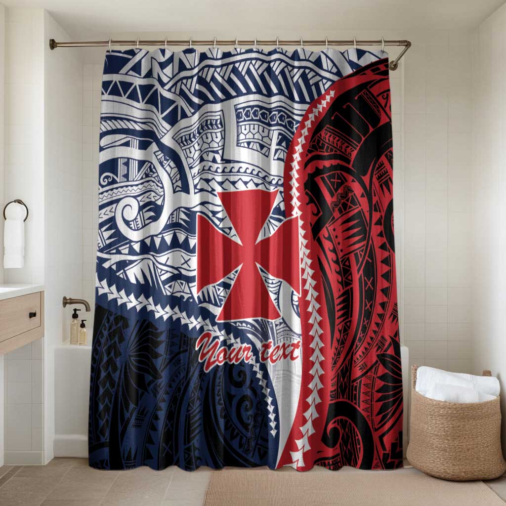 Kingdom of Uvea 1860-1886 Personalized Bathroom Set Wallis and Futuna Polynesian Tribal Pattern - Polynesian Pride
