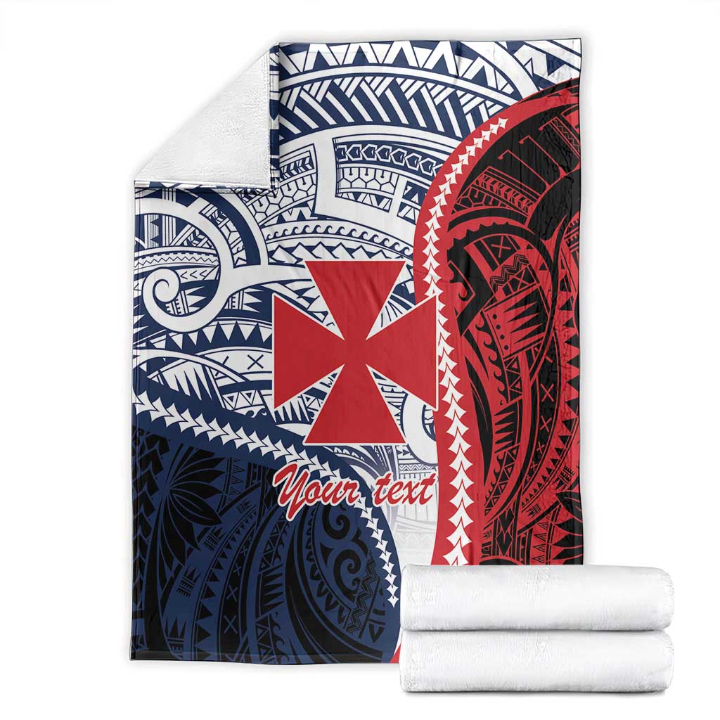 Kingdom of Uvea 1860-1886 Personalized Blanket Wallis and Futuna Polynesian Tribal Pattern LT9 - Polynesian Pride