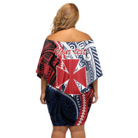 Kingdom of Uvea 1860-1886 Personalized Family Matching Off Shoulder Short Dress and Hawaiian Shirt Wallis and Futuna Polynesian Tribal Pattern LT9 - Polynesian Pride