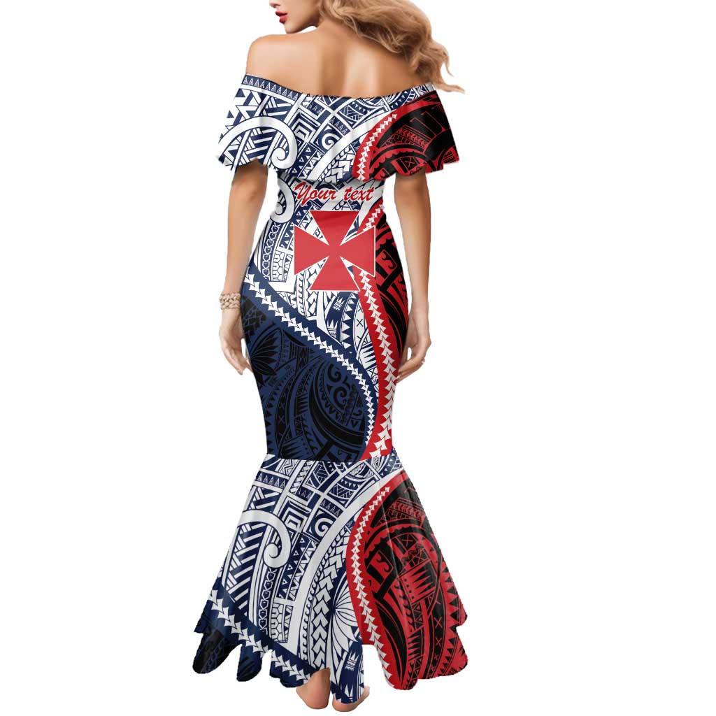 Kingdom of Uvea 1860-1886 Personalized Mermaid Dress Wallis and Futuna Polynesian Tribal Pattern LT9 - Polynesian Pride