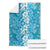 Hawaiian Lei Day Blanket Blue Hibiscus Flowers Lei Art