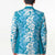 Hawaiian Lei Day Blazer Blue Hibiscus Flowers Lei Art - Polynesian Pride