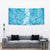 Hawaiian Lei Day Tapestry Blue Hibiscus Flowers Lei Art