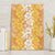 Hawaiian Lei Day Canvas Wall Art Gold Hibiscus Flowers Lei Art