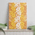 Hawaiian Lei Day Canvas Wall Art Gold Hibiscus Flowers Lei Art
