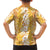 Hawaiian Lei Day Hawaiian Shirt Gold Hibiscus Flowers Lei Art