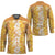 Hawaiian Lei Day Hockey Jersey Gold Hibiscus Flowers Lei Art - Polynesian Pride