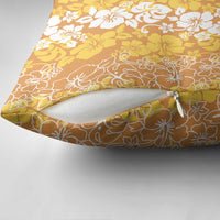 Hawaiian Lei Day Pillow Cover Gold Hibiscus Flowers Lei Art LT9 - Polynesian Pride