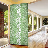 Hawaiian Lei Day Door Cover Green Hibiscus Flowers Lei Art LT9 - Polynesian Pride