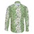 Hawaiian Lei Day Family Matching Mermaid Dress and Hawaiian Shirt Green Hibiscus Flowers Lei Art
