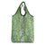 Hawaiian Lei Day Grocery Bag Green Hibiscus Flowers Lei Art