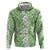 Hawaiian Lei Day Hoodie Green Hibiscus Flowers Lei Art