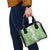 Hawaiian Lei Day Shoulder Handbag Green Hibiscus Flowers Lei Art