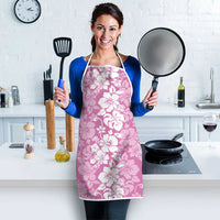 Hawaiian Lei Day Apron Pink Hibiscus Flowers Lei Art - Polynesian Pride