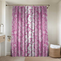 Hawaiian Lei Day Bathroom Set Pink Hibiscus Flowers Lei Art - Polynesian Pride