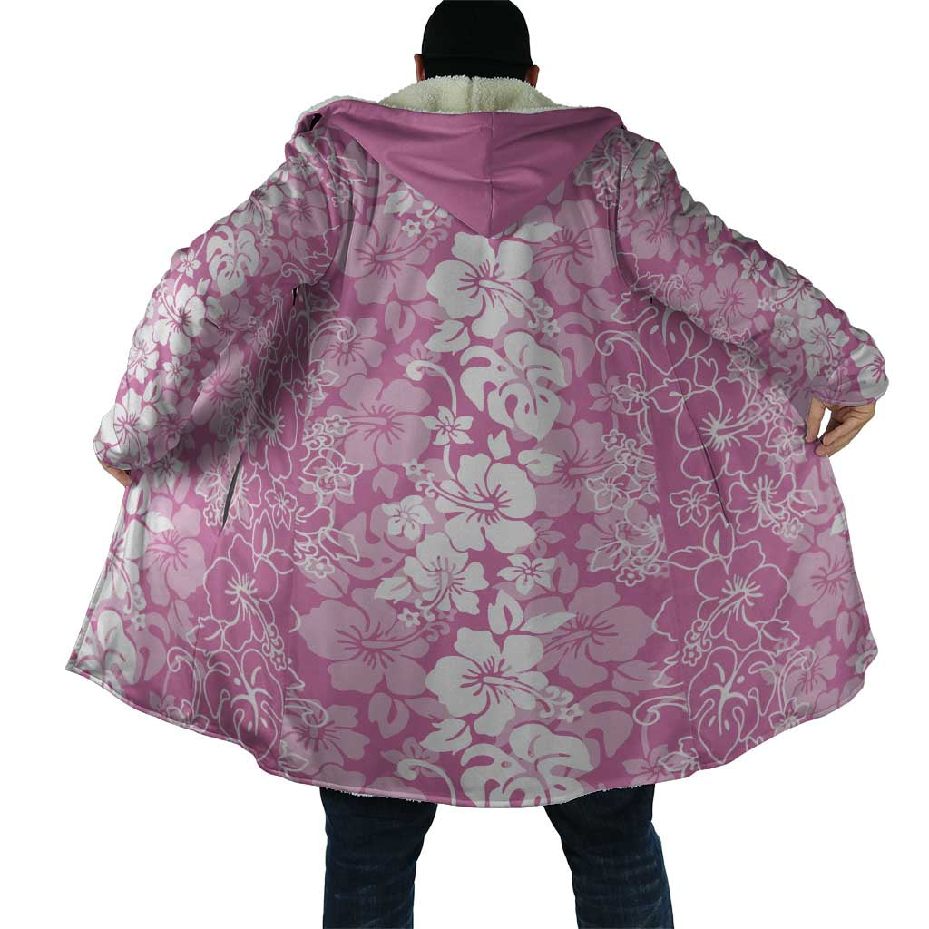 Hawaiian Lei Day Cloak Pink Hibiscus Flowers Lei Art - Polynesian Pride