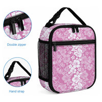 Hawaiian Lei Day Lunch Bag Pink Hibiscus Flowers Lei Art LT9 - Polynesian Pride