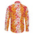 Hawaiian Lei Day Family Matching Mermaid Dress and Hawaiian Shirt Red Hibiscus Flowers Lei Art