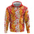 Hawaiian Lei Day Hoodie Red Hibiscus Flowers Lei Art
