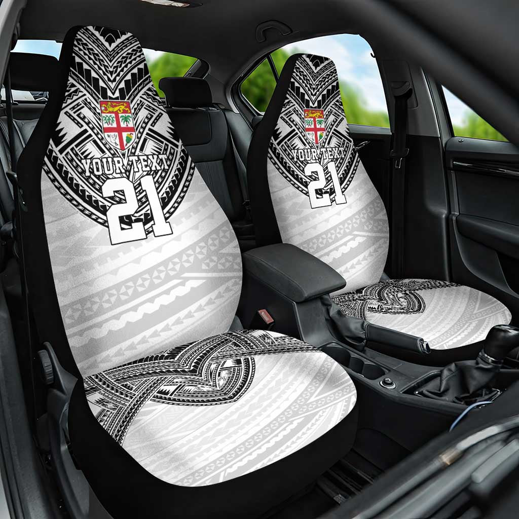 Flying Fijians Pacific Fiji Rugby Custom Car Seat Cover Polynesian Pattern