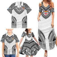 Flying Fijians Pacific Fiji Rugby Custom Family Matching Summer Maxi Dress and Hawaiian Shirt Polynesian Pattern