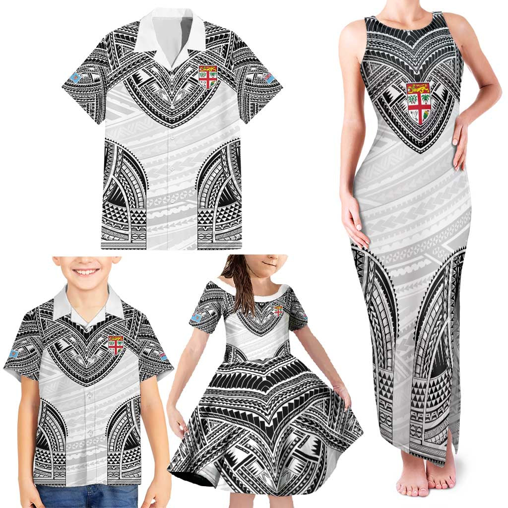 Flying Fijians Pacific Fiji Rugby Custom Family Matching Tank Maxi Dress and Hawaiian Shirt Polynesian Pattern LT9 - Polynesian Pride
