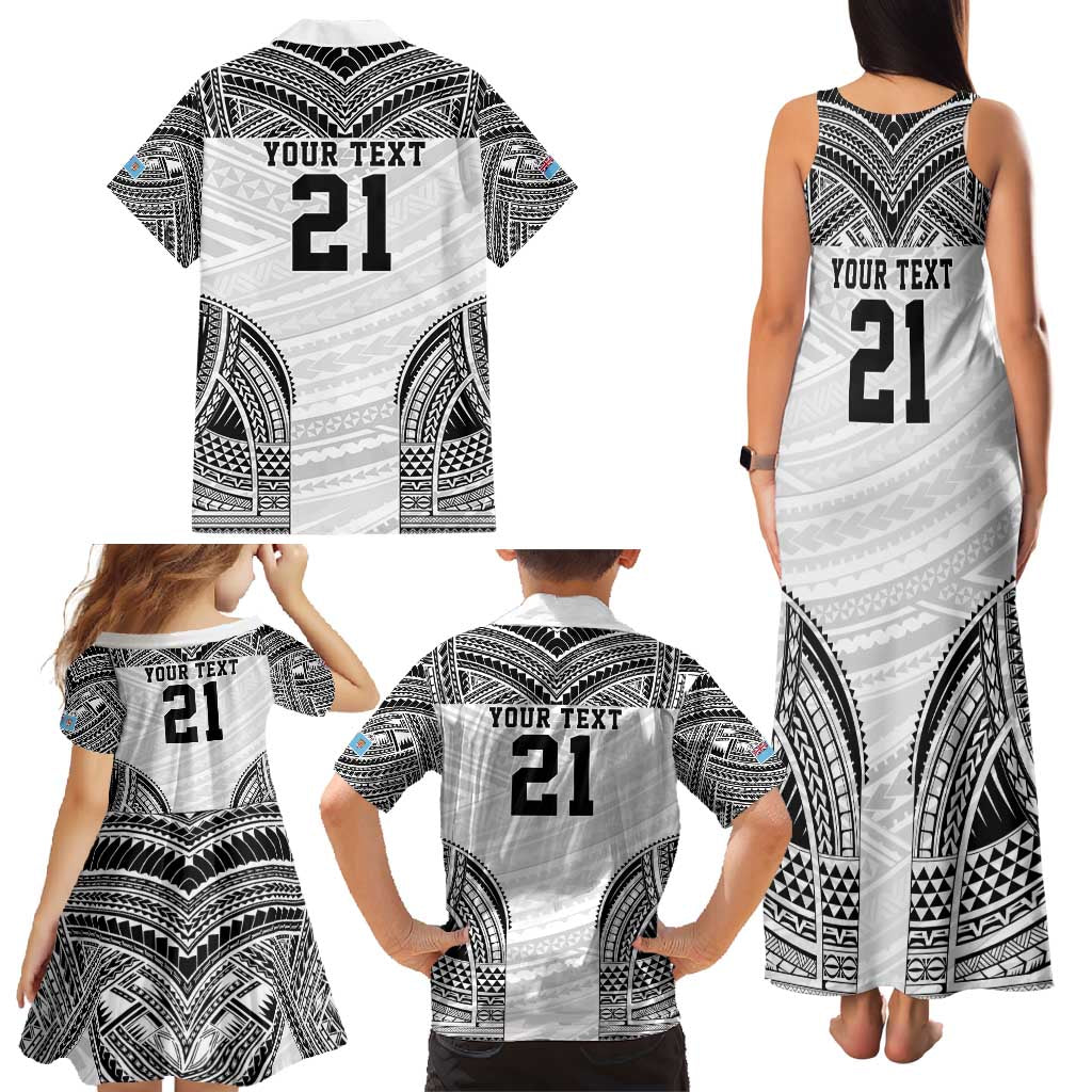Flying Fijians Pacific Fiji Rugby Custom Family Matching Tank Maxi Dress and Hawaiian Shirt Polynesian Pattern LT9 - Polynesian Pride