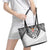 Flying Fijians Pacific Fiji Rugby Custom Leather Tote Bag Polynesian Pattern