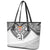 Flying Fijians Pacific Fiji Rugby Custom Leather Tote Bag Polynesian Pattern