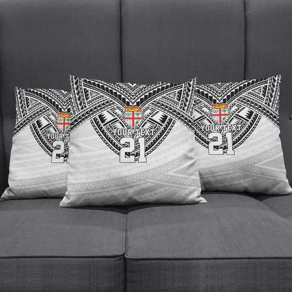 Flying Fijians Pacific Fiji Rugby Custom Pillow Cover Polynesian Pattern - Polynesian Pride