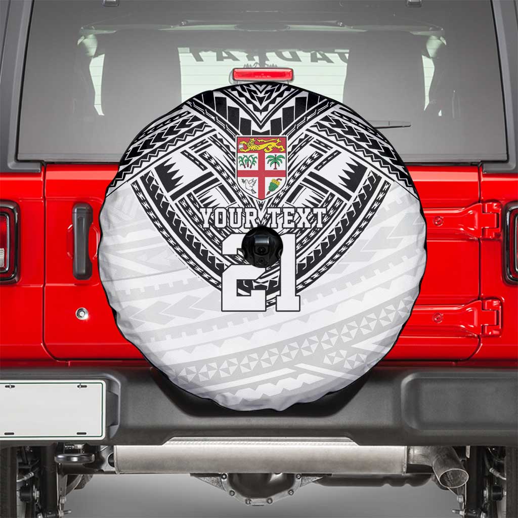Flying Fijians Pacific Fiji Rugby Custom Spare Tire Cover Polynesian Pattern