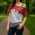 Ikale Tahi Pacific Tonga Rugby Custom Cross Shoulder Shirt Tongan Ngatu with Flag Pattern - Polynesian Pride