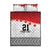 Ikale Tahi Pacific Tonga Rugby Custom Quilt Bed Set Tongan Ngatu with Flag Pattern