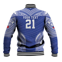 Manu Samoa Pacific Samoa Rugby Custom Baseball Jacket Polynesian Pattern
