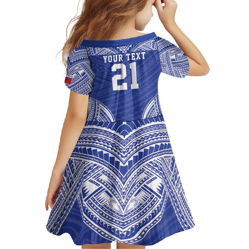 Manu Samoa Pacific Samoa Rugby Custom Family Matching Off Shoulder Maxi Dress and Hawaiian Shirt Polynesian Pattern